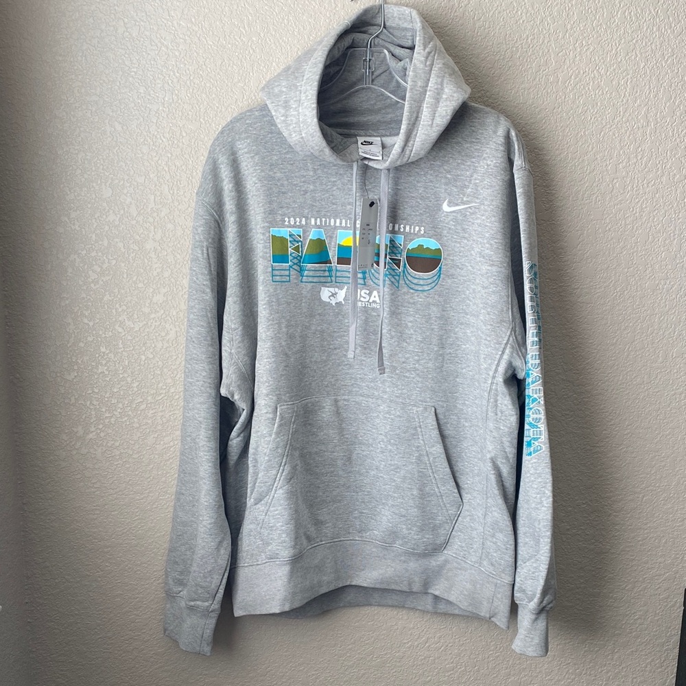 Nike 2024 USA Wrestling Championship Fargo North Dakota Hoodie  Mens